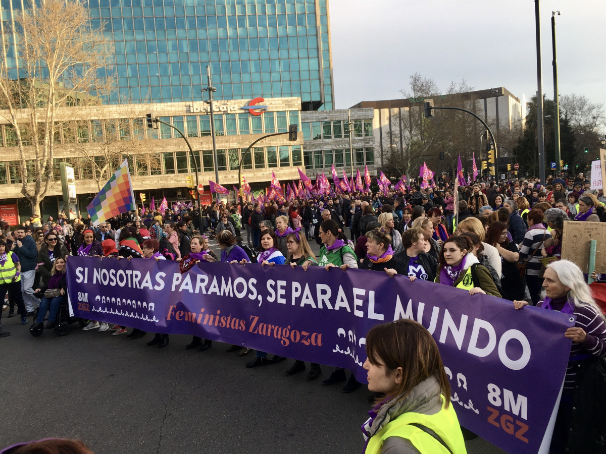 Manifestació 8-M a Saragossa