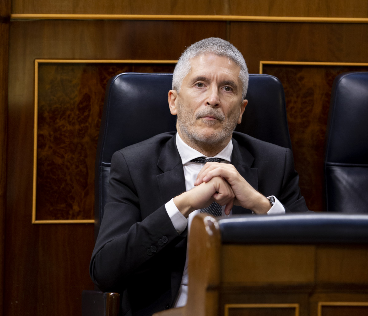 El Ministre d'Interior, Fernando Grande-Marlaska, a l'Congrés dels Diputats, Madrid (Espanya), 27 de maig de l'any 2020.