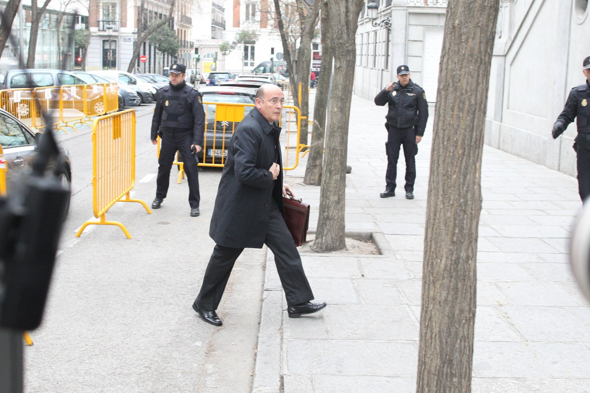 El coronel de la Guàrdia Civil Diego Pérez dels Cobos, en unes imatges d'arxiu en una declaració al Suprem