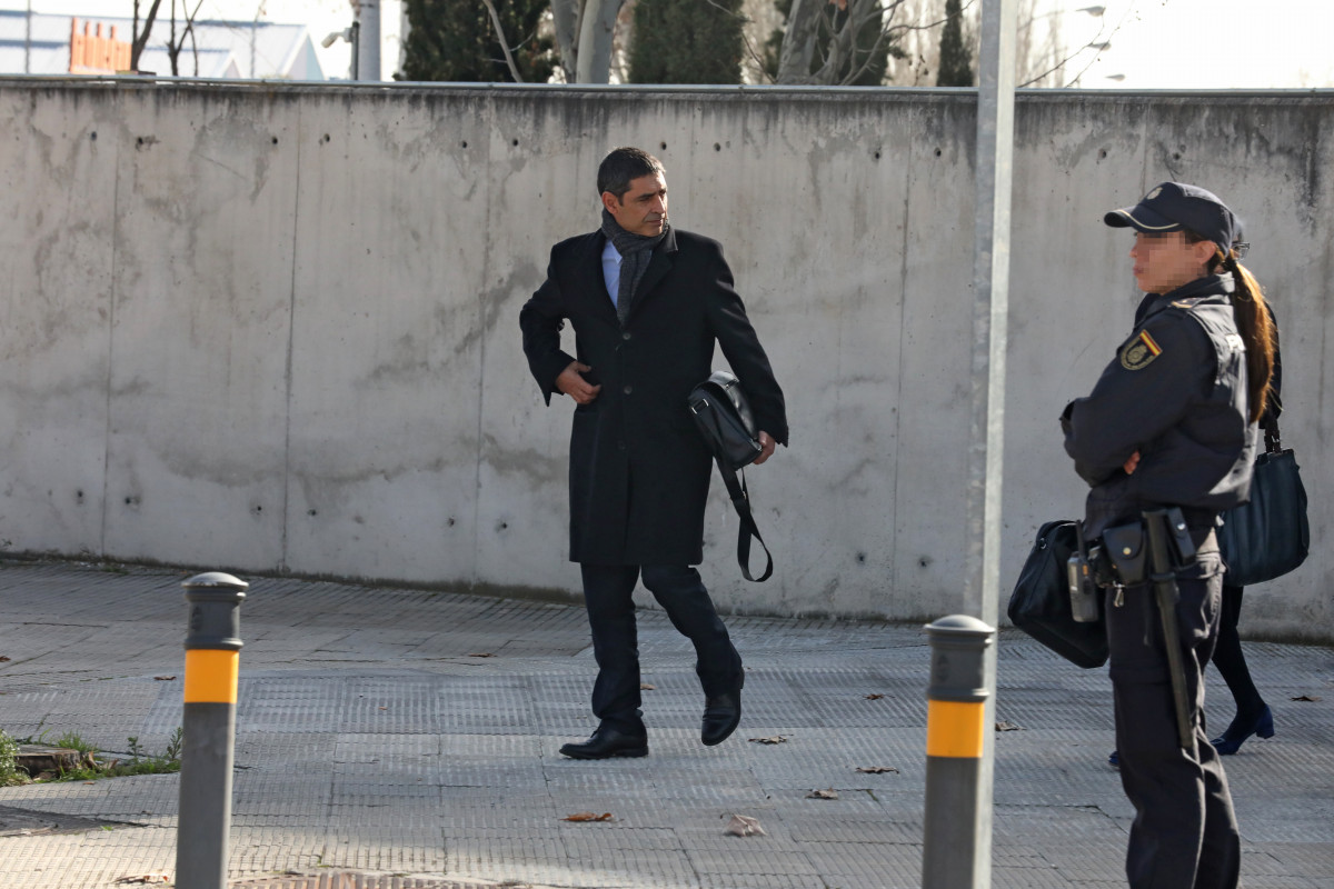 El més gran dels Mossos d'Esquadra Josep Lluís Trapero, al sortir de l'Audiència Nacional