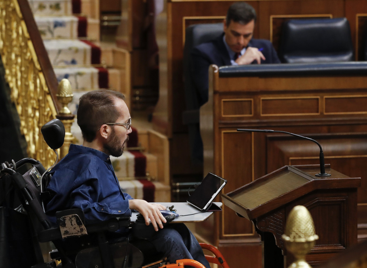 El portaveu de Unides Podem, Pablo Echenique, al Congrés