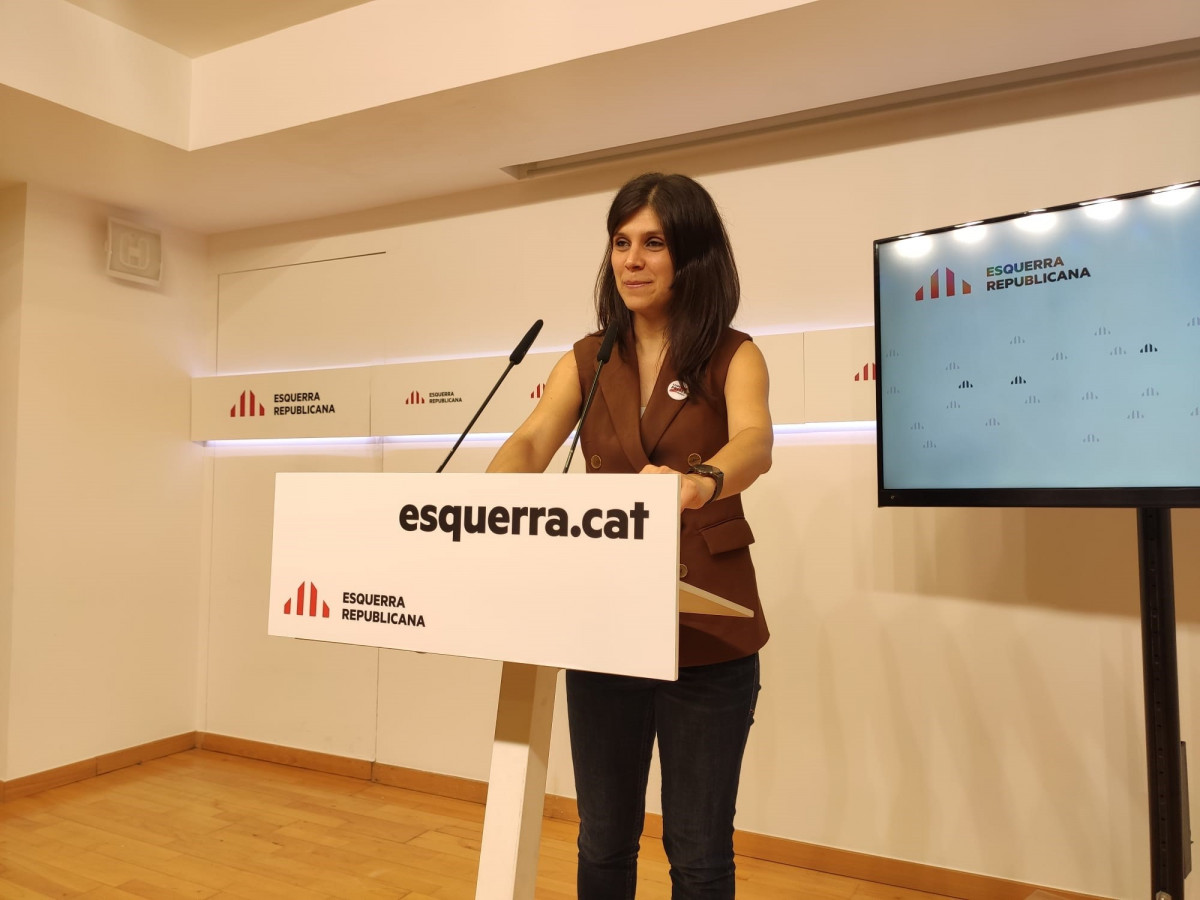 La secretària general adjunta i portaveu d'ERC, Marta Vilalta.
