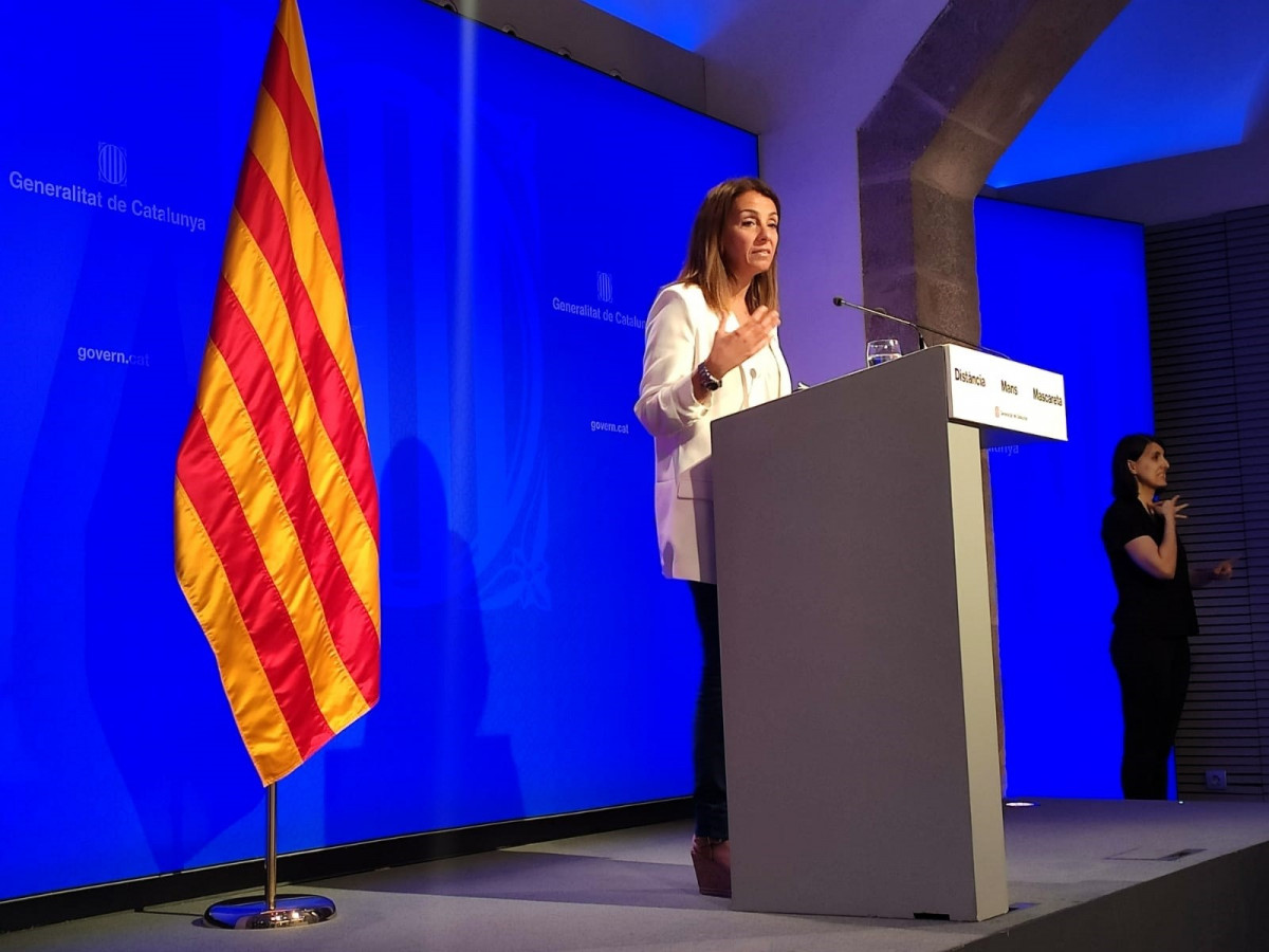 La consellera de Presidència i portaveu de la Generalitat, Meritxell Budó.