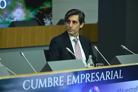 El president executiu de Telefónica, José María Álvarez-Pallete, al cim 'Empreses espanyoles liderant el futur' organitzada per CEOE, Á