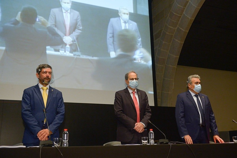 EuropaPress 3229328 president càmera barcelona joan canadell president generalitat quim torra