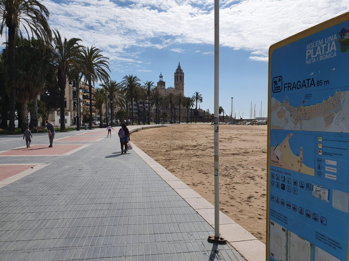 Les platges de Sitges reobriran parcialment el 4 de maig