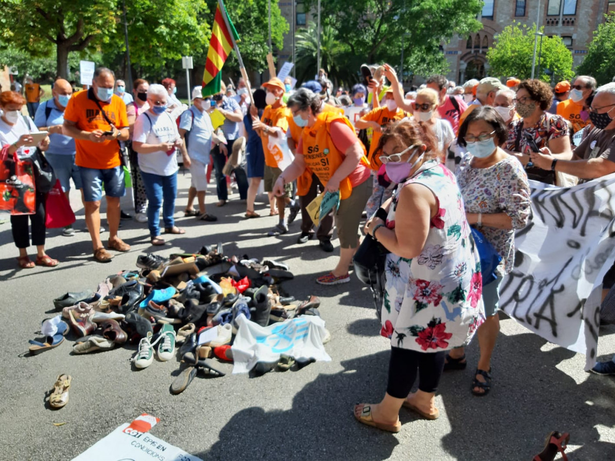 Manifestació netejadores sanitàries