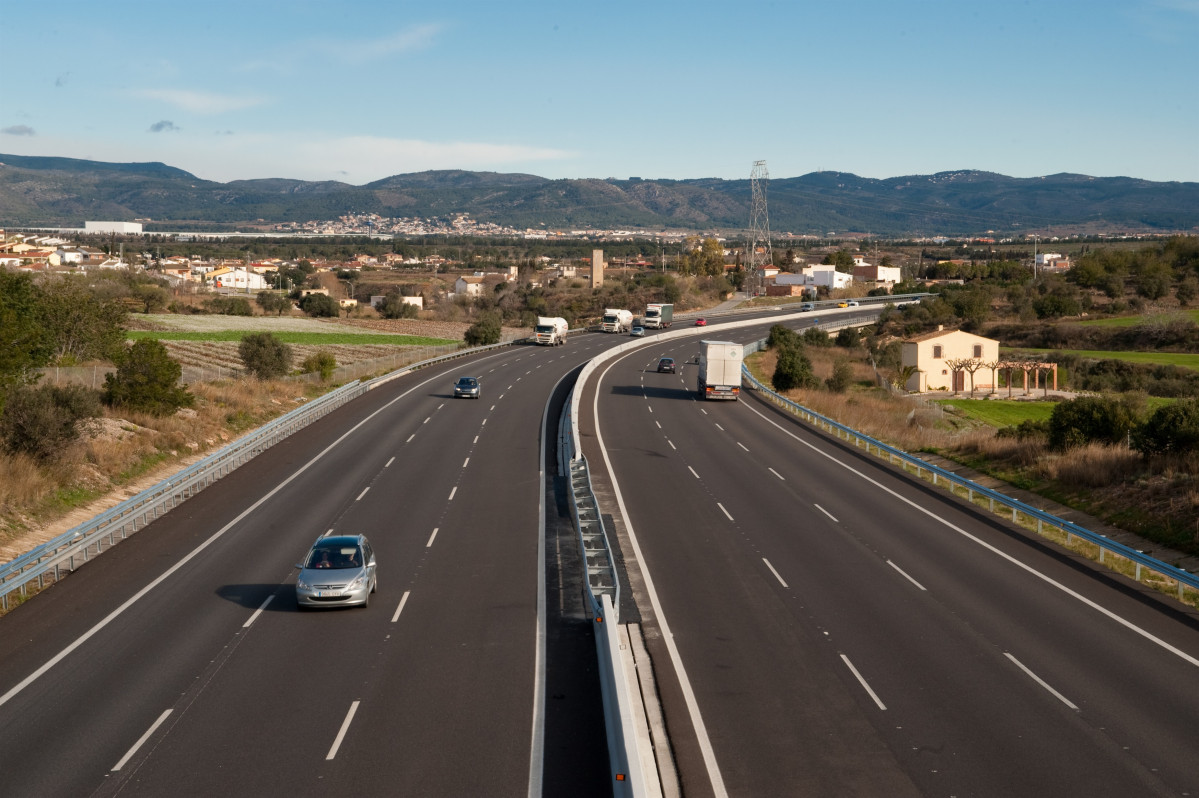 Una de les autopistes d'Abertis a Espanya