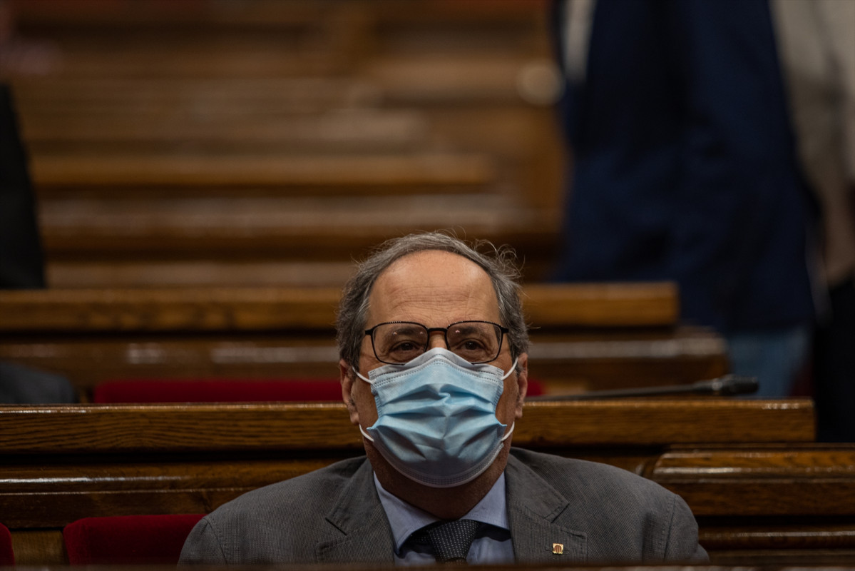 El president de la Generalitat, Quim Torra, a Barcelona, Catalunya (Espanya), el 22 de juliol de al 2020 (arxiu).