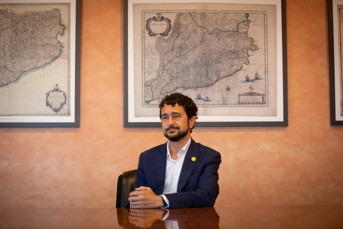 El conseller de Territori i Sostenibilitat de la Generalitat, Damià Calvet, en una entrevista d'Europa Press.