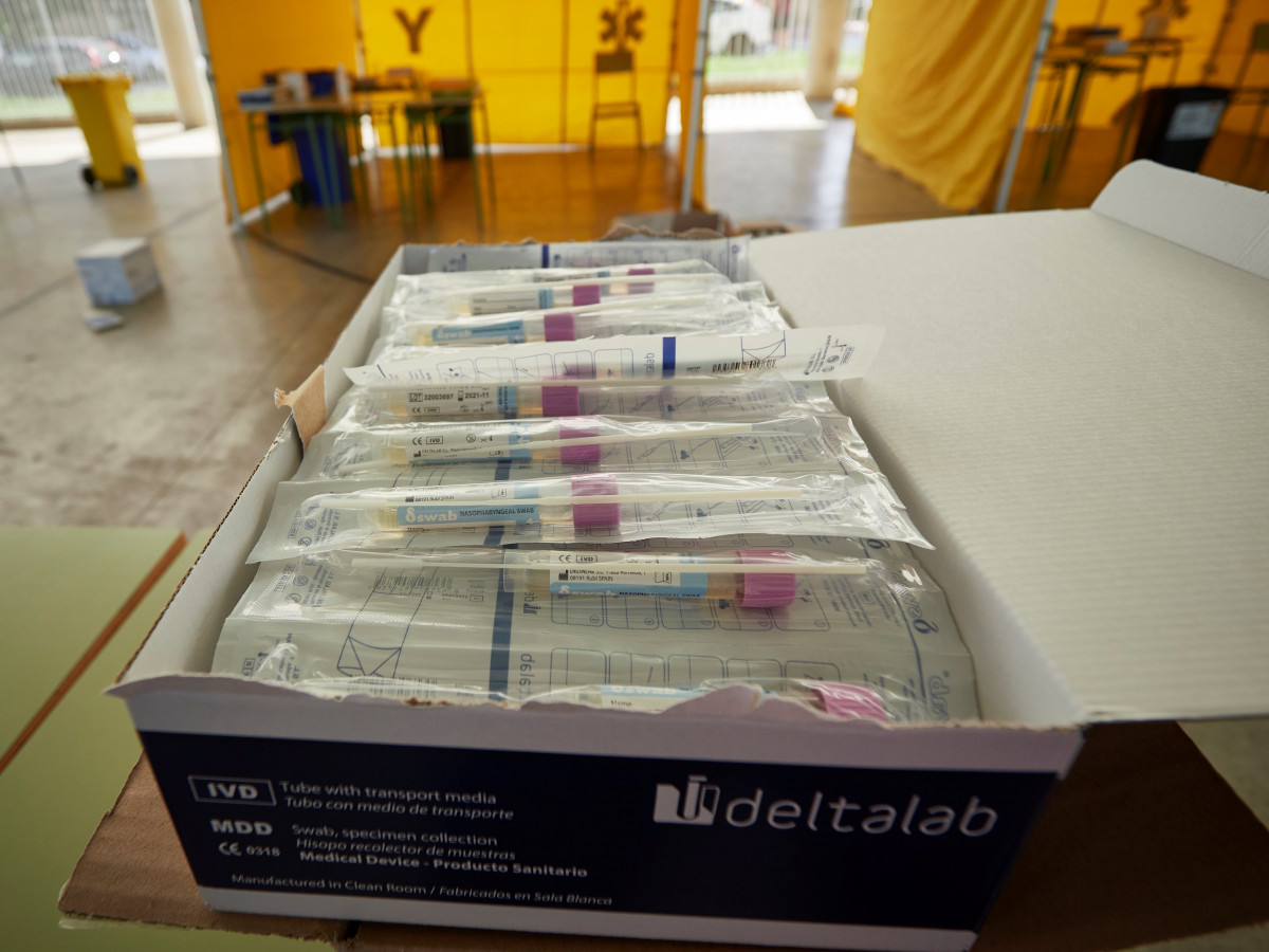 Material disposat per a realitzar PCR de diagnòstic de Covid-19.