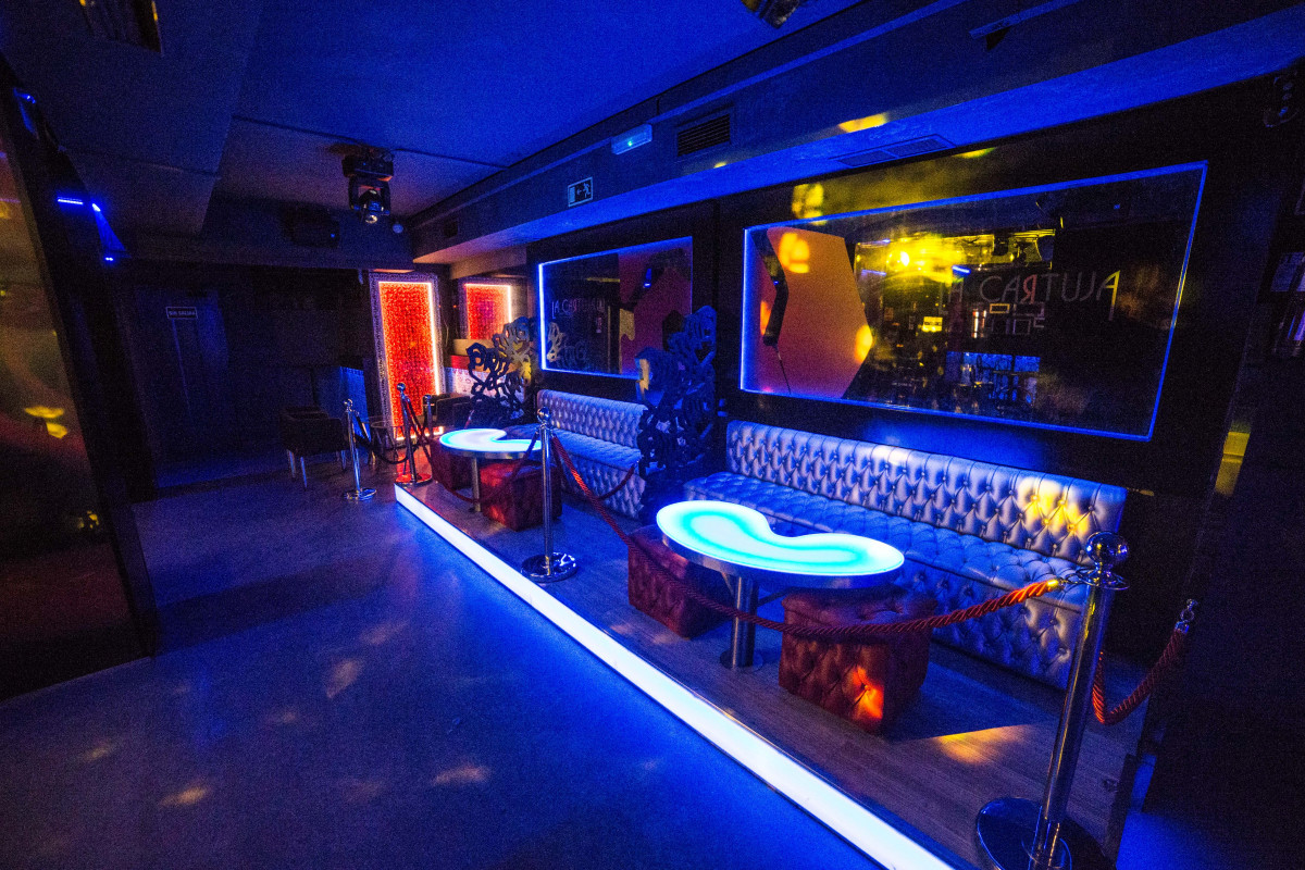 Interior de la discoteca La Cartoixa (Calli de la Creu, 10), a Madrid (Espanya), a 3 de juliol de 2020.