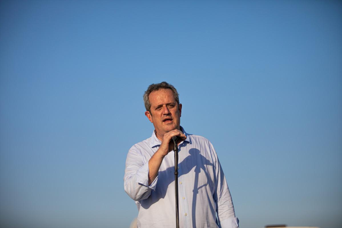 L'exconseller Joaquim Forn compareix amb els altres presos de l'1-O fan del seu nou ingrés a la presó a Sant Joan de Vilatorrada, localitat pròxima a la presó de Llenoders, Barcelona, Catalunya (Espanya), a 28 de juliol de 2020. El Jutjat de Vigilanci