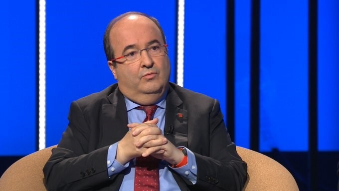 El líder de PSC, Miquel Iceta, entrevistat a Tv3