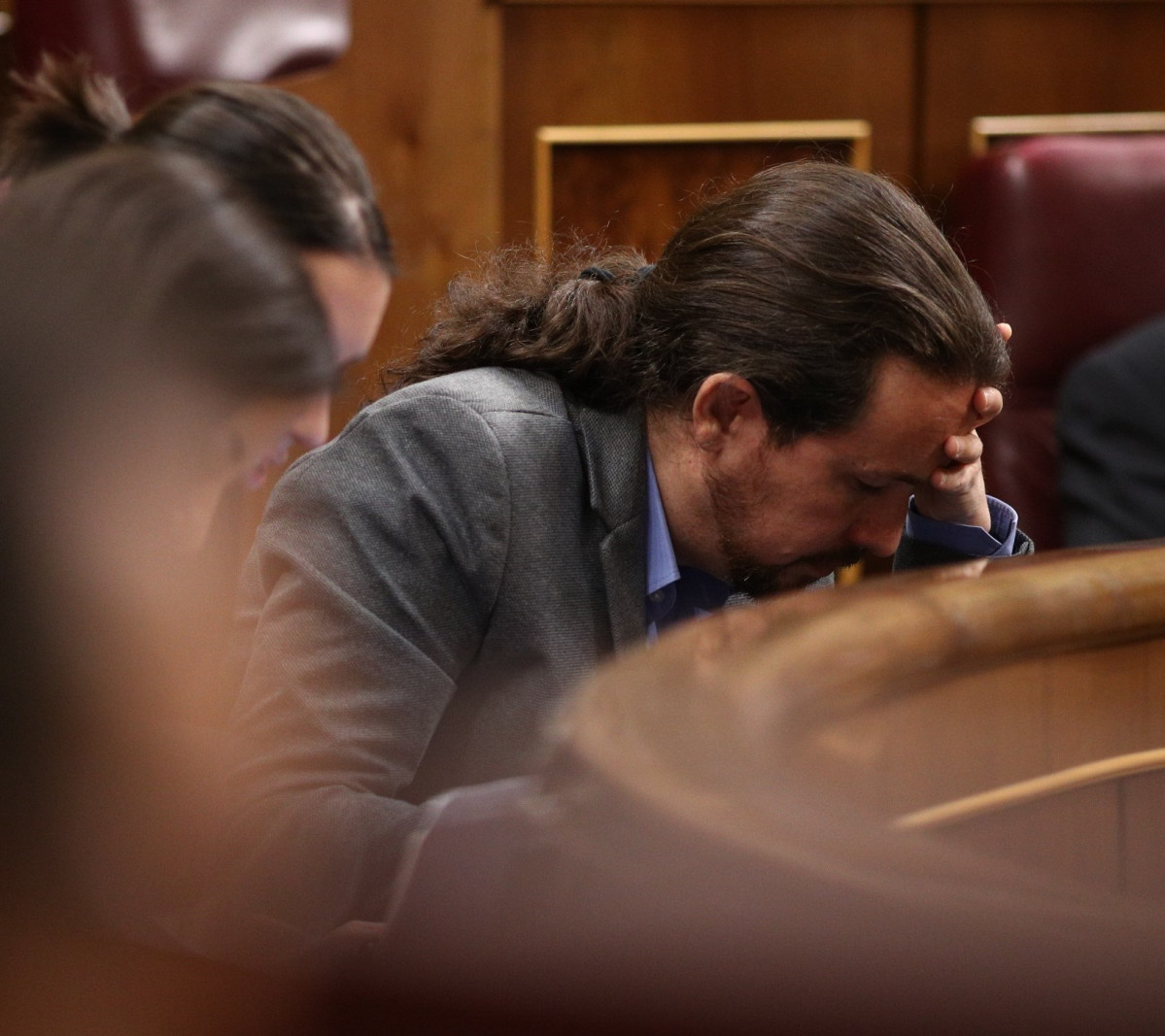 Pablo Iglesias, a l'hemicicle