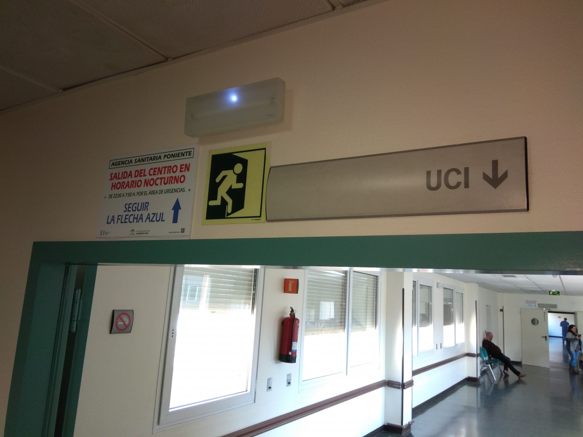 Accés a l'UCI en un hospital d'Almeria