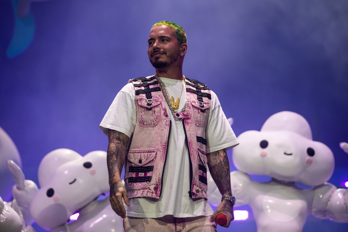 April 21, 2019 - Indi, Califòrnia, United States: J Balvin performs on stage during Weekend 2 of the Coachella Valley Music and Arts Festival at the Empire Pol Club on Saturday, April 20, 2019 in Indi, Calif. (Kent Nishimura / Los Angeles Times / Contact