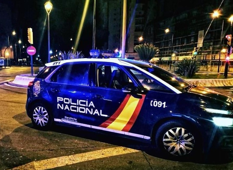 Un cotxe patrulla de la Policia Nacional