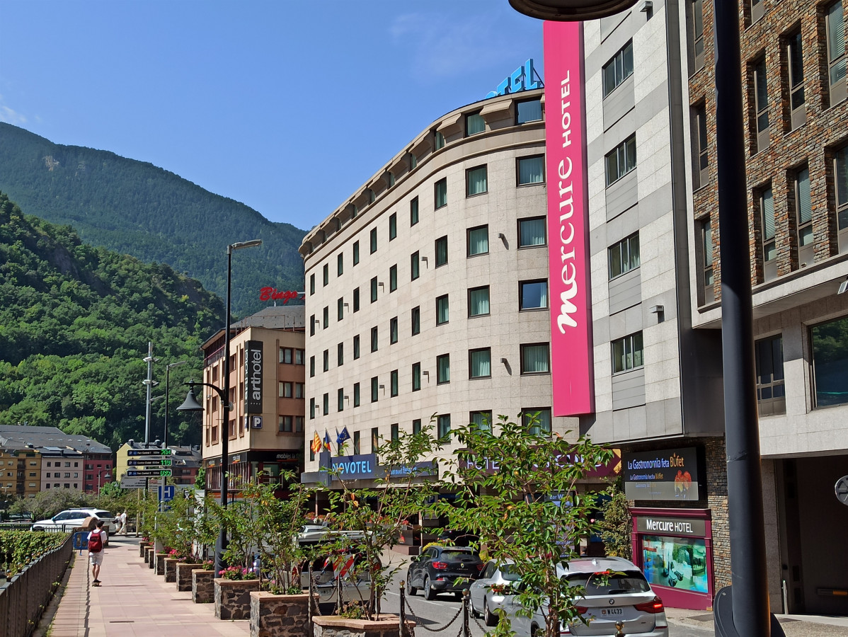Tres hotels a l'centre d'Andorra la Vella
