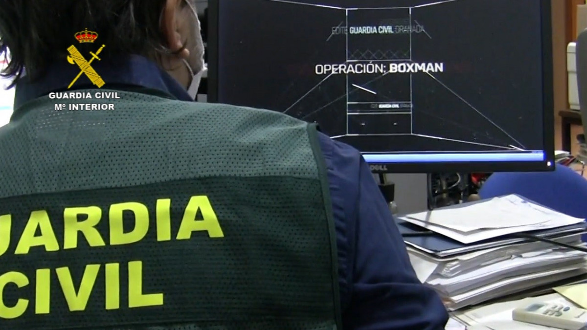 Agent de la Guàrdia Civil, que ha desmantellat una xarxa ciberdelinqüent amb dos menors presumptes capitostos