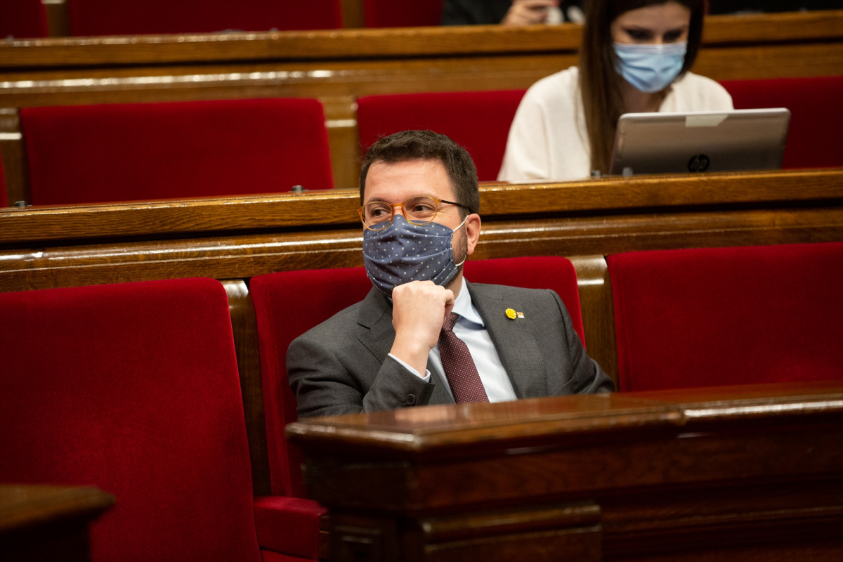 El vicepresident de la Generalitat i coordinador nacional d'ERC, Pere Aragonès