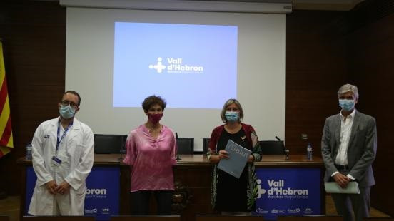 Presentació d'1 estudi de la Vall d'Hebron sobre la Transmissió intrafamiliar de nens a adults, amb la consellera Alba Vergés