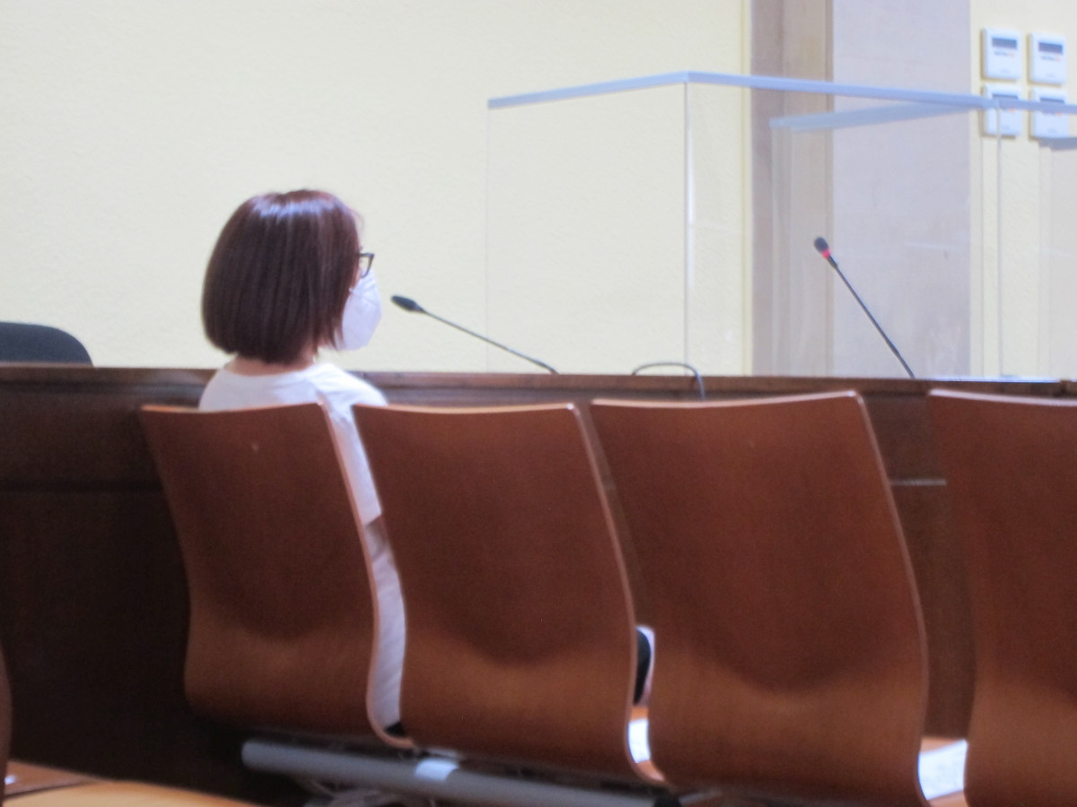 L'acusada durant el judici a l'Audiemcia de Jaén