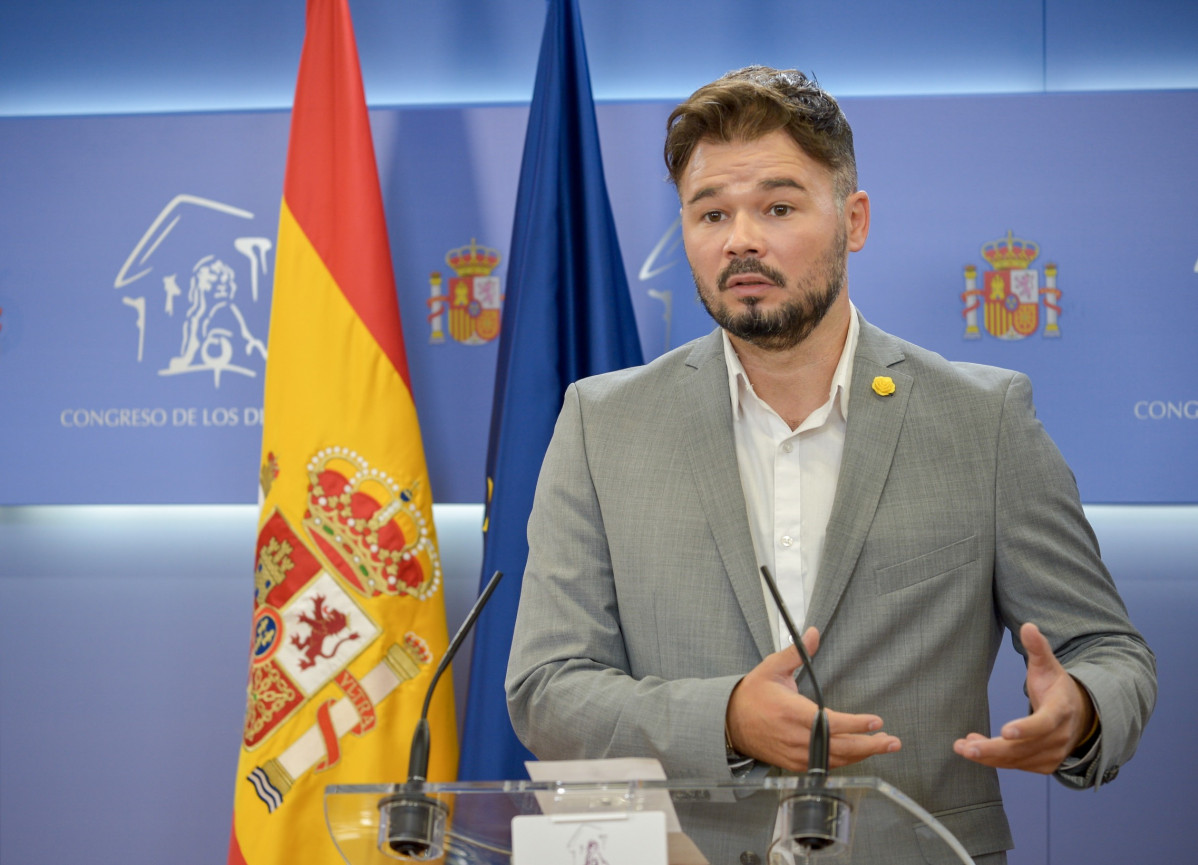 El Portaveu d'ERC a l'Congrés dels Diputats, Gabriel Rufián. Madrid (Espanya), 8 de setembre de l'any 2020.