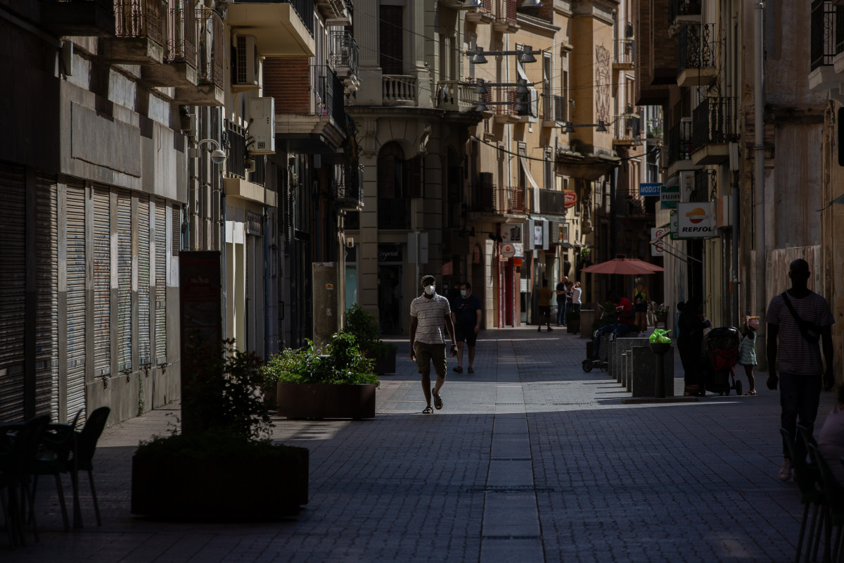 Un carrer de l'centri de Lleida