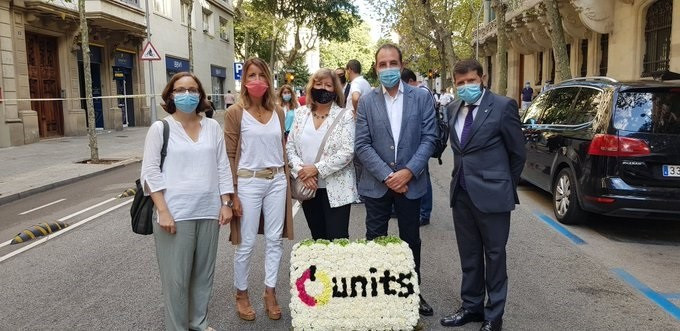 EuropaPress 3309803 Ramon Espadaler albert batlle encapçalen ofrena units per avancar monument