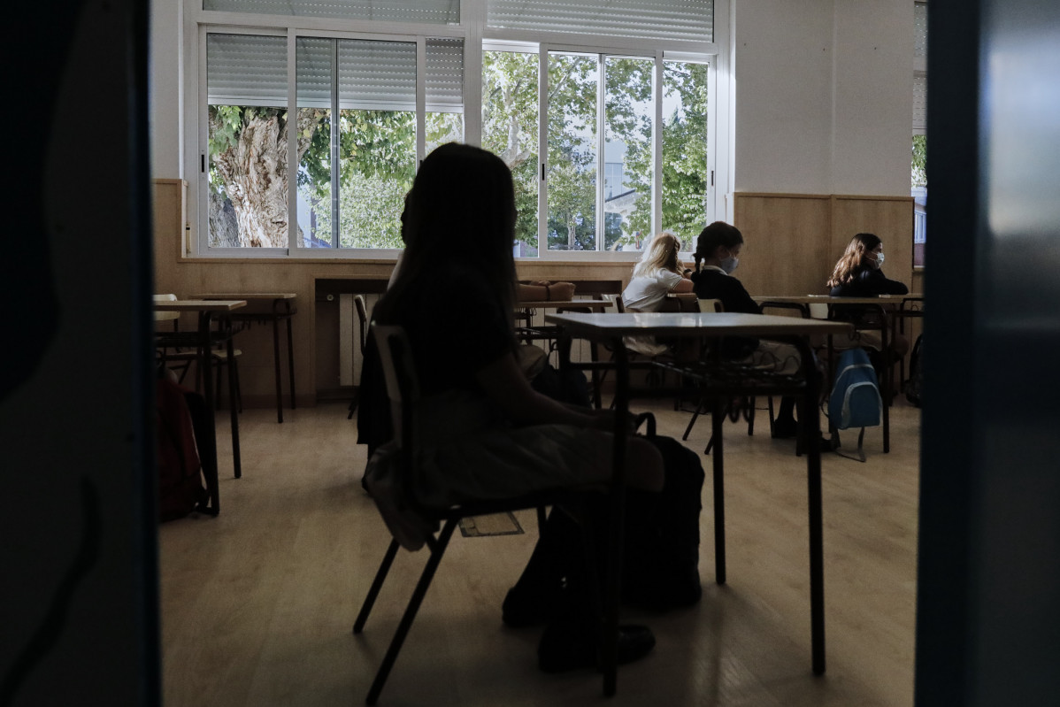 EuropaPress 3305046 nens aula col·legi privat albereda osuna primer dia curs escolar 2020 2021
