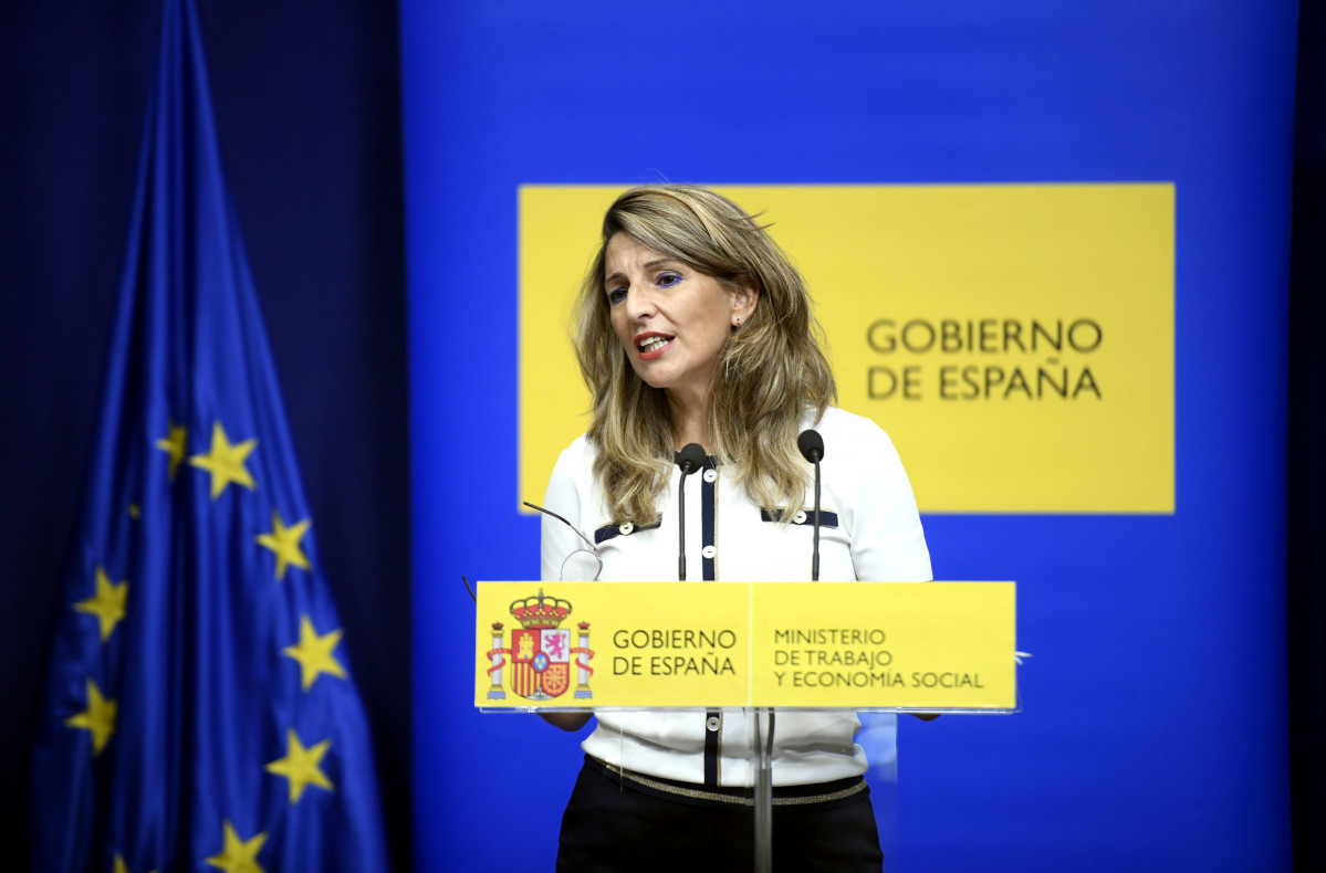 La ministra de Treball i Economia Social, Yolanda Díaz