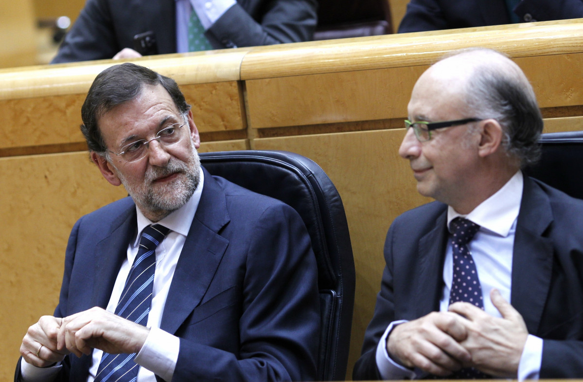 Rajoy i Montoro junts en el Ple de l'Senat