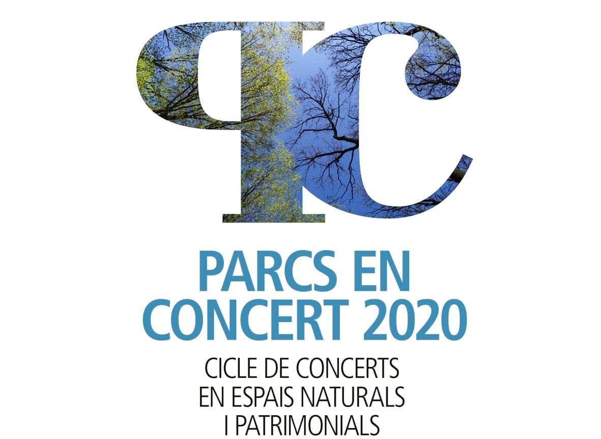 Cartell de l'cicle musical anual 'Parcs en concert' a la Xarxa de Parcs Naturals de la Diputació de Barcelona