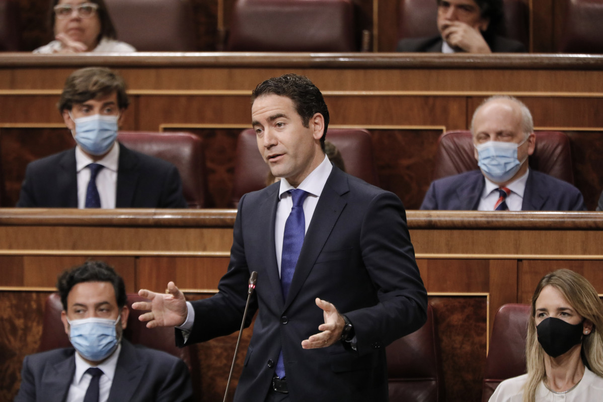 El secretari general de PP, Teodoro García Egea, intervé durant una sessió plenària en el Ple de Congrés.