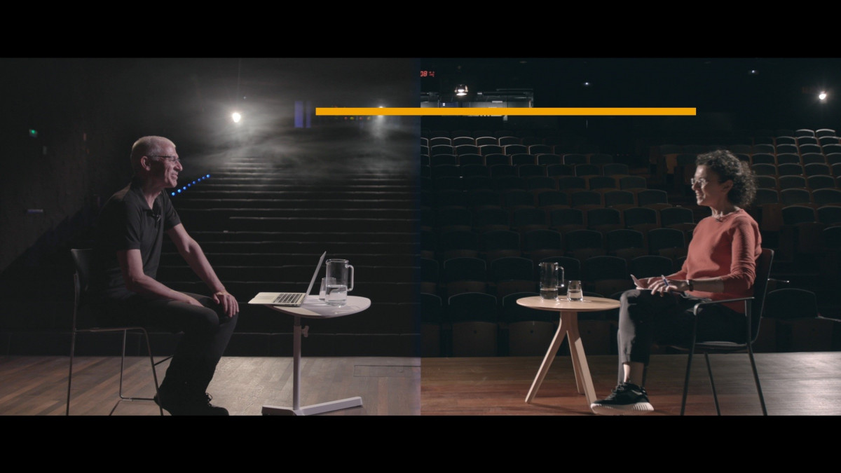 José Ovejero i Begoña Román, en un diàleg de CaixaForum
