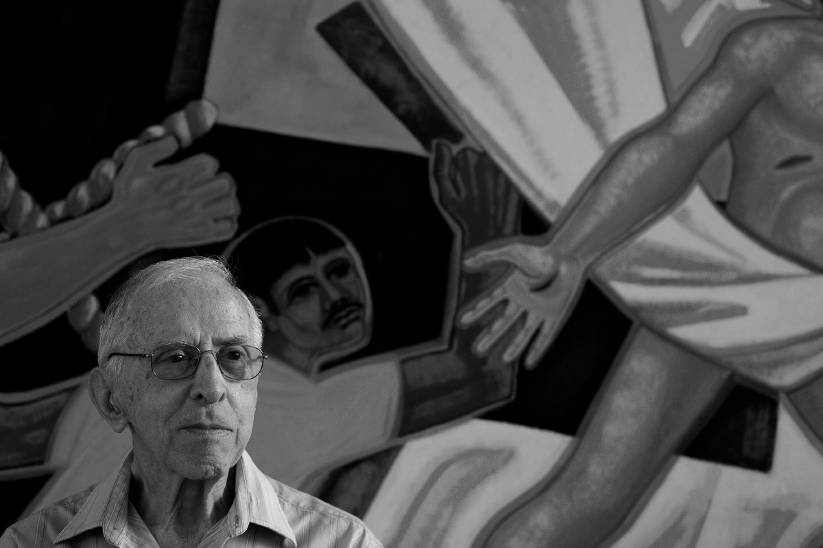 Pere Casaldàliga en una fotografia de Joan Guerrero al Brasil
