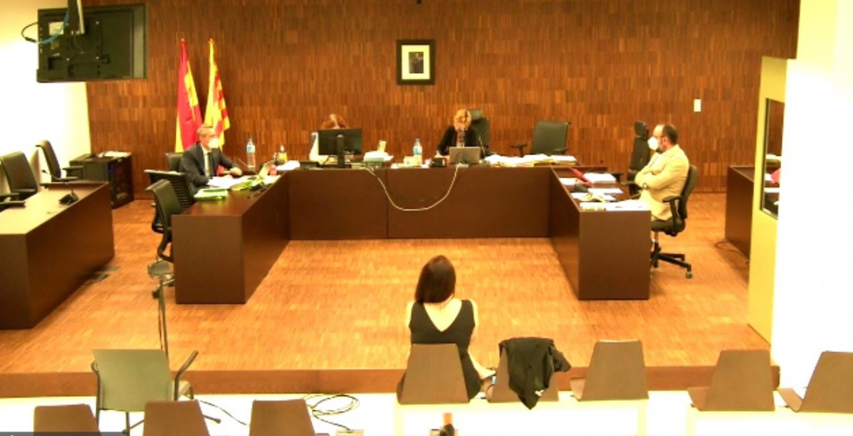 Judici a l'activista independentista Tamara Carrasco al Jutjat Penal 25 de Barcelona, a la Ciutat de la Justícia. El 28 de setembre de 2020.