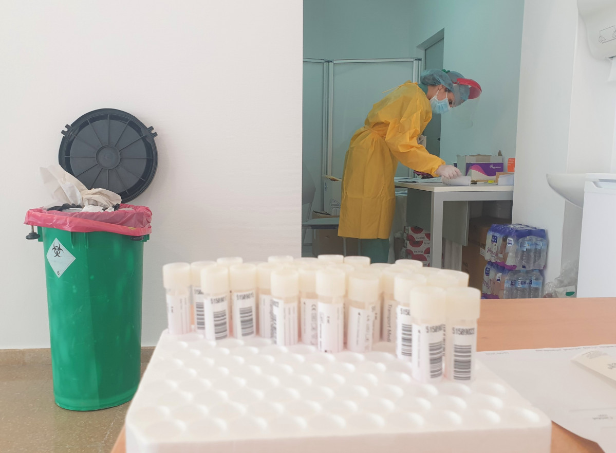 Sala per a proves PCR a l'Hospital Clínic San Cecilio de Granada