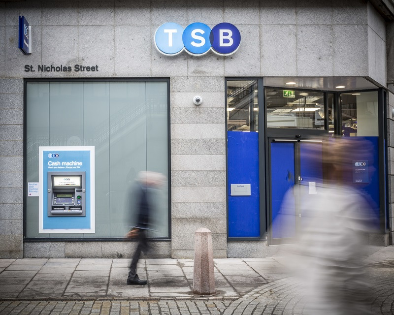 Oficina de TSB, filial britànica de Sabadell, al Regne Unit.