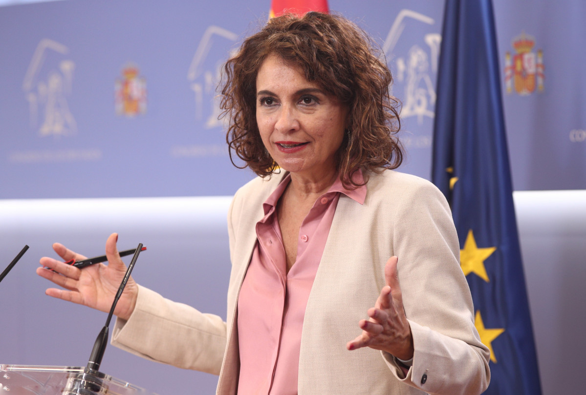 La ministra portaveu i d'Hisenda María Jesús Montero.