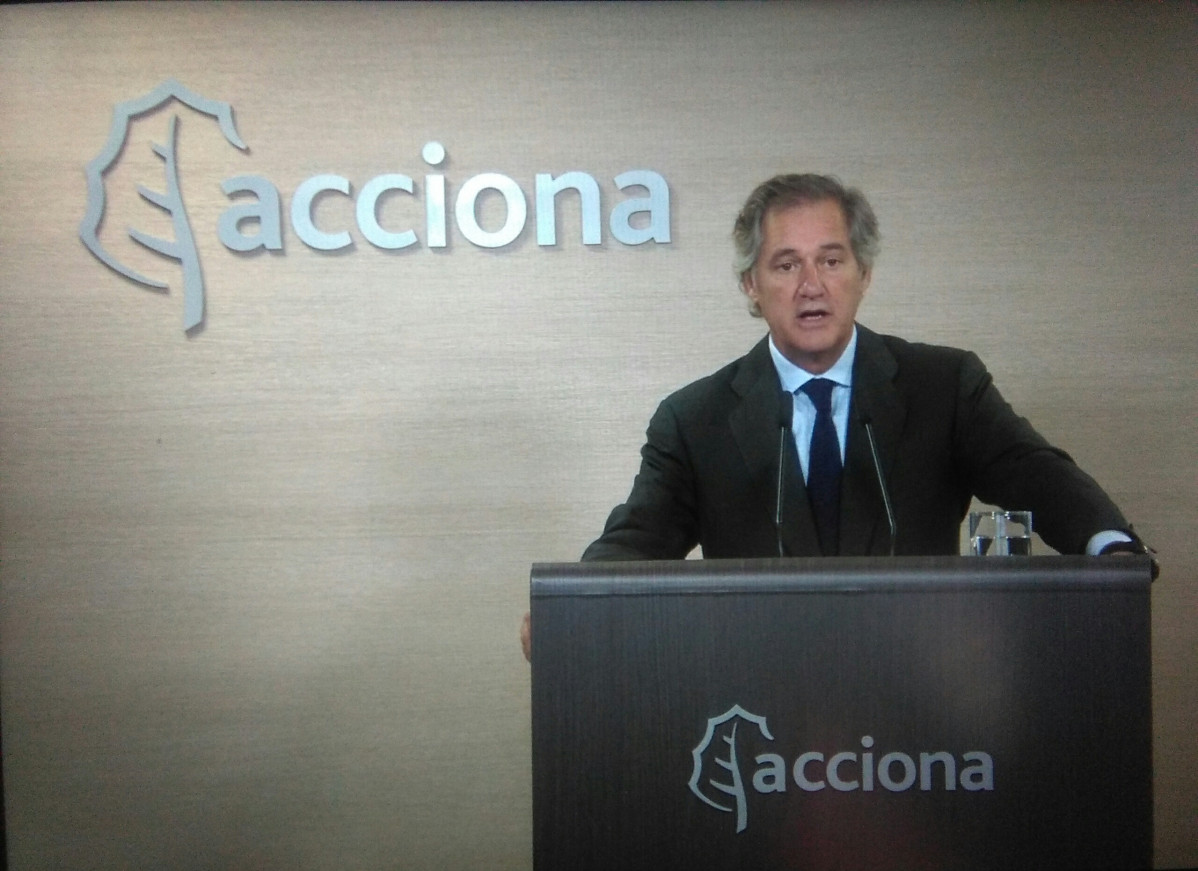 El president d'Acciona, José Manuel Entrecanales, davant la junta d'accionistes telemàtica de el grup