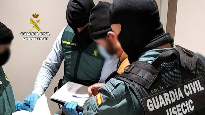 Imatge de l'detingut a Madrid per vículos amb el DAESH
