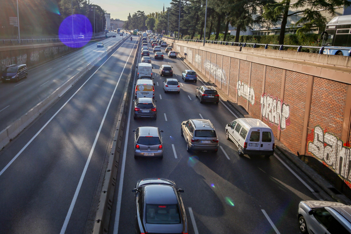 Imatge d'una carretera de Madrid.
