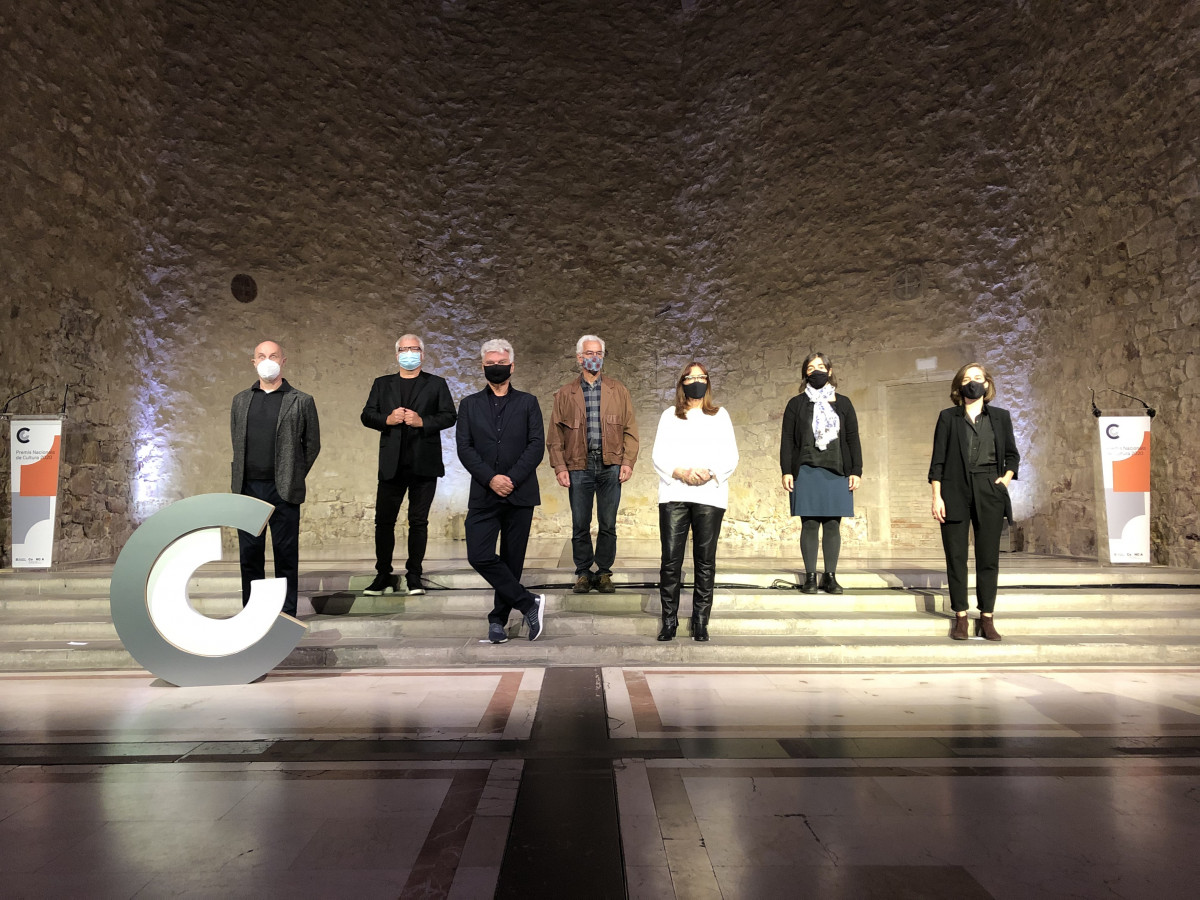 Els Guardonats d'el Premi Nacional de Cultura 2020, a l'acta de Lliurament dels premis, AQUEST dilluns 5 d'octubre de l'any 2020 a al Museu d'Art Contemporani de Barcelona (Macba).