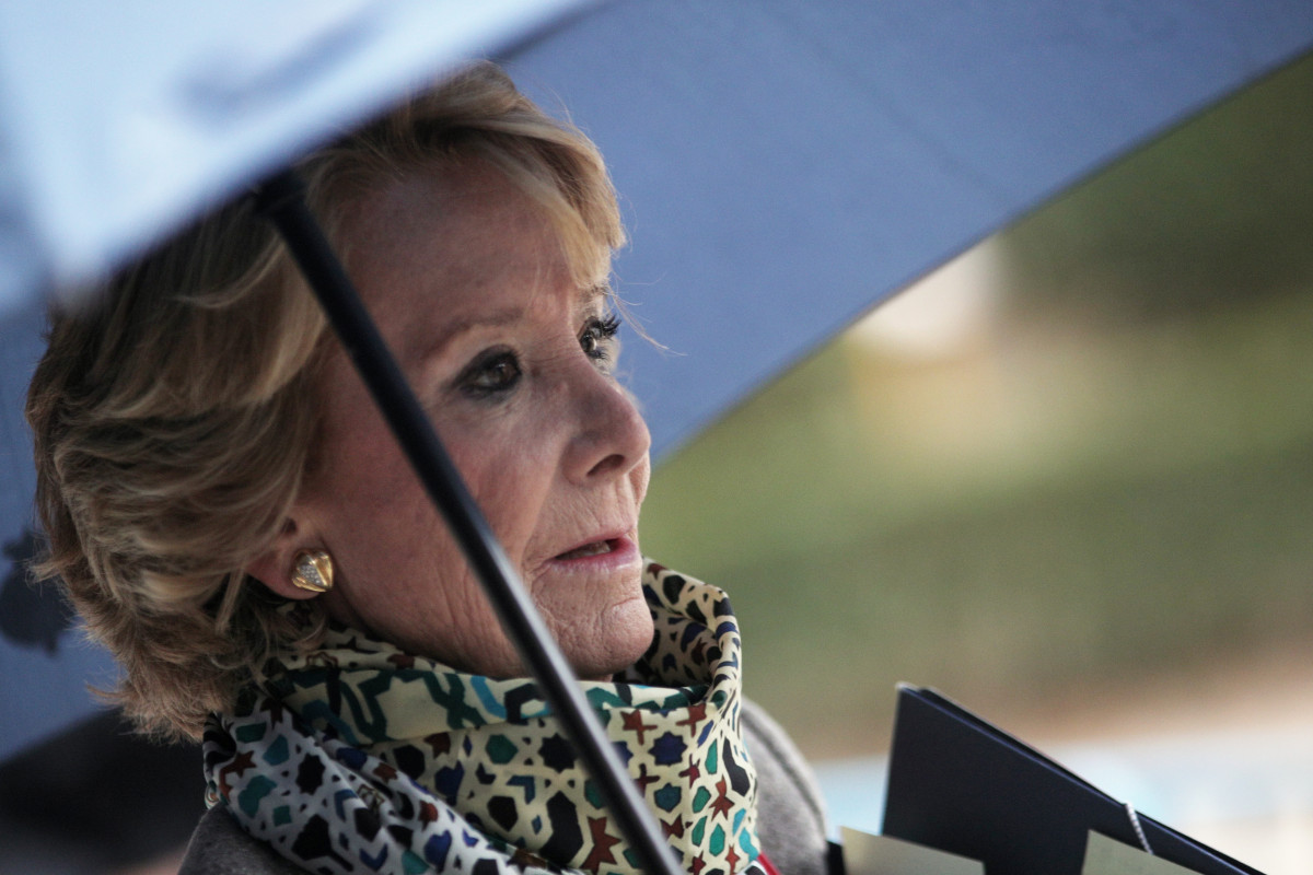 L'expresidenta de la Comunitat de Madrid Esperanza Aguirre.