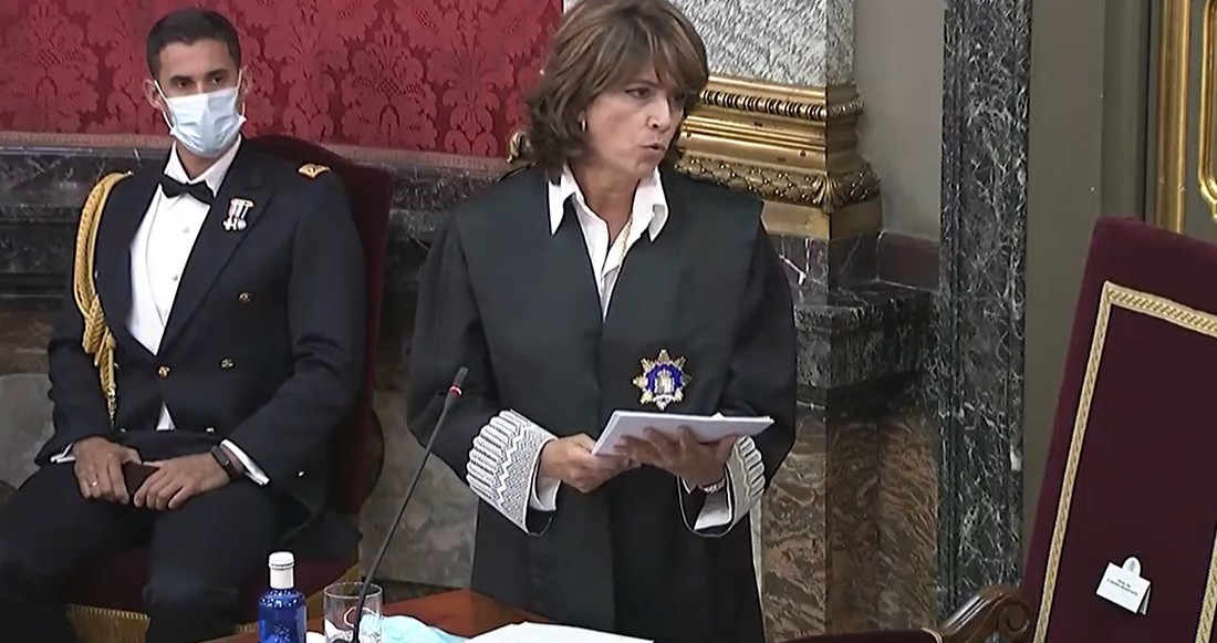 La fiscal general de l'Estat, Dolors Delgado, durant l'obertura de l'any judicial
