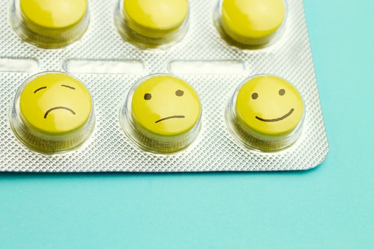 Antidepressius, pastilles, felicitat