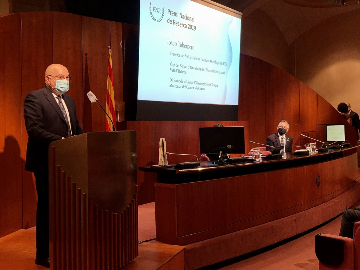 L'oncòleg català Josep Tabernero, Premi Nacional de Recerca 2019.