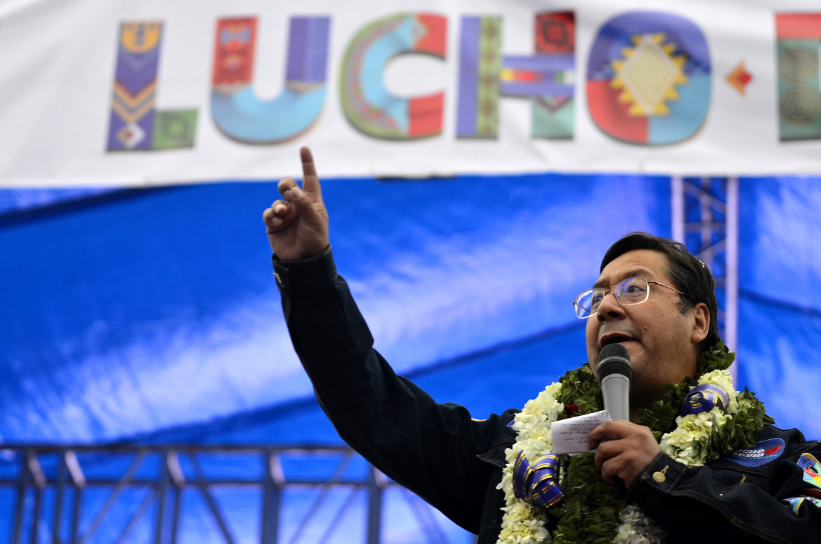 EuropaPress 3380659 filed 14 october 2020 Bolívia alt luis auró presidential candidate of the